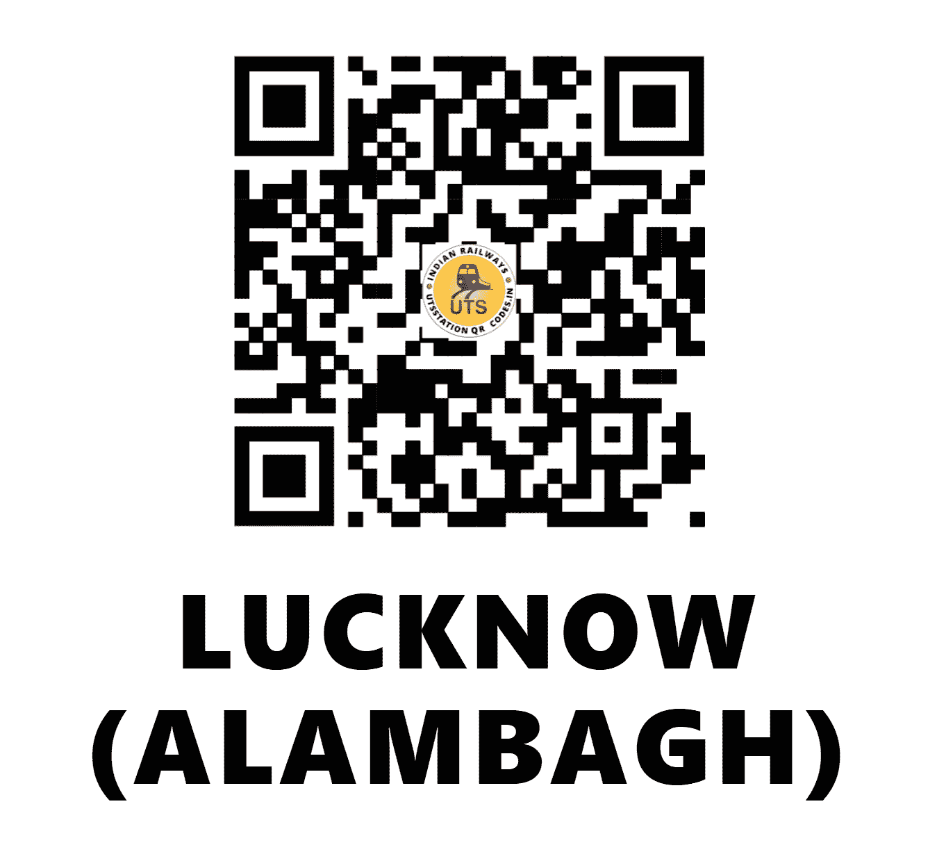 UTS QR Code for LUCKNOW (ALAMBAGH) - AMV (NR - UTTAR PRADESH)